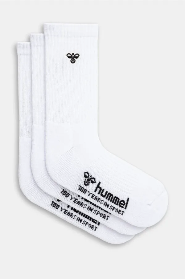 Hummel Nogavice Hummel 3-pack bela barva, 225374