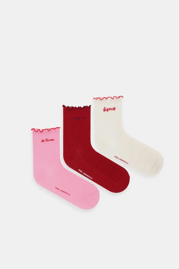 Karl Lagerfeld Nogavice Karl Lagerfeld KARL SLOGAN 3-pack