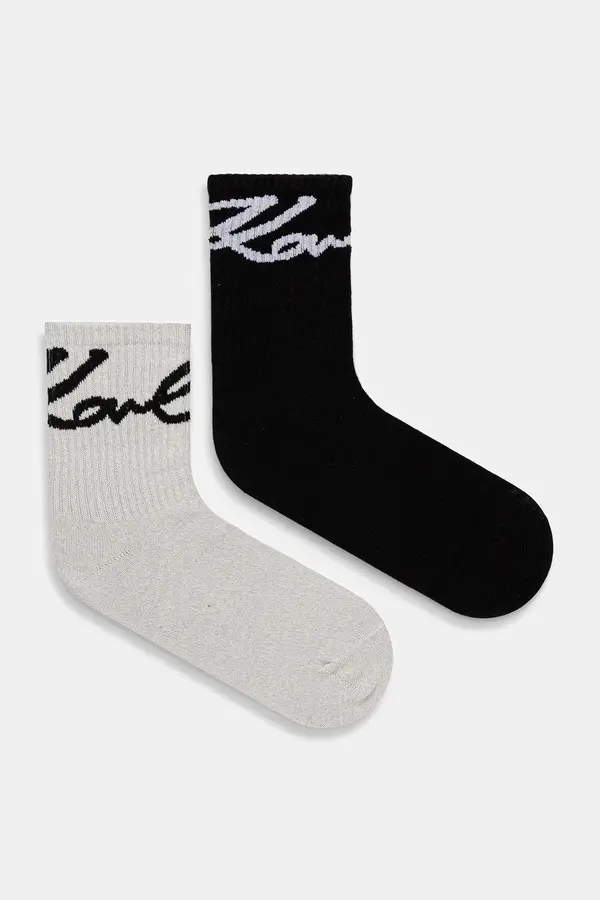 Karl Lagerfeld Nogavice Karl Lagerfeld SIGNATURE LUREX 2-pack