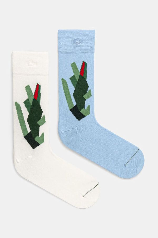 Lacoste Nogavice Lacoste 2-pack bela barva, RA3148