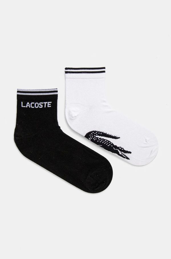 Lacoste Nogavice Lacoste 2-pack črna barva, RA4187