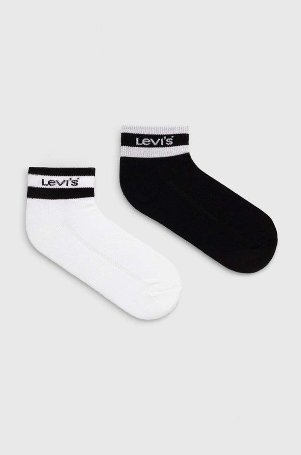 Levi's Nogavice Levi's 2-pack bela barva