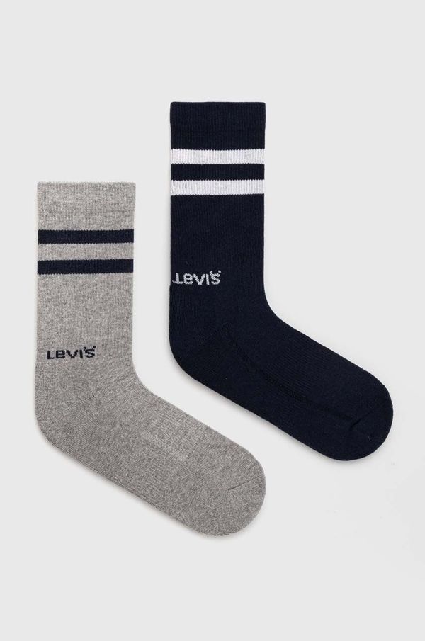 Levi's Nogavice Levi's 2-pack mornarsko modra barva