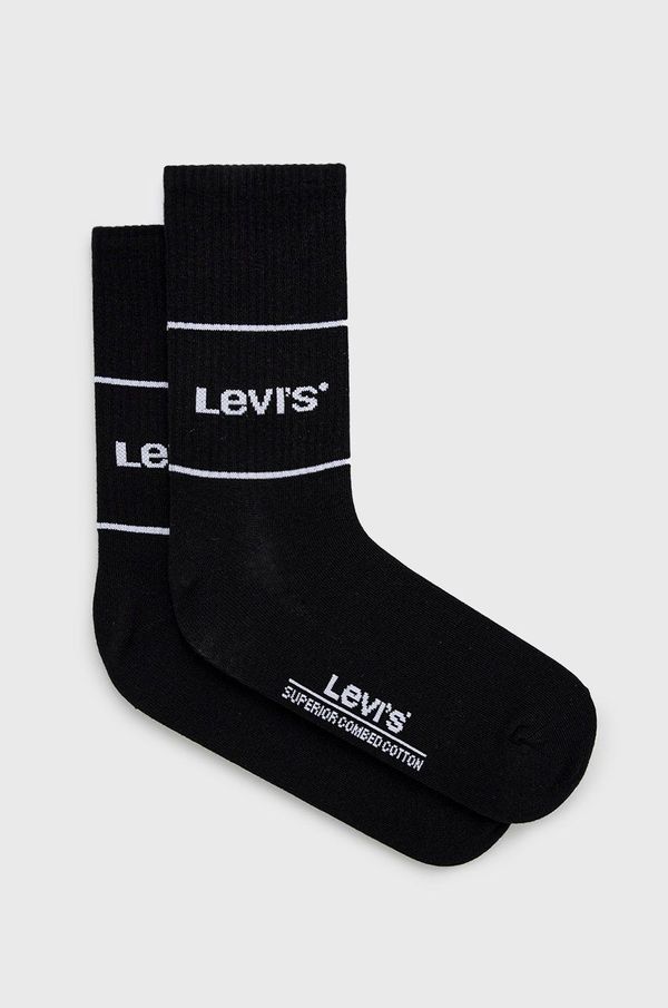 Levi's Nogavice Levi's črna barva