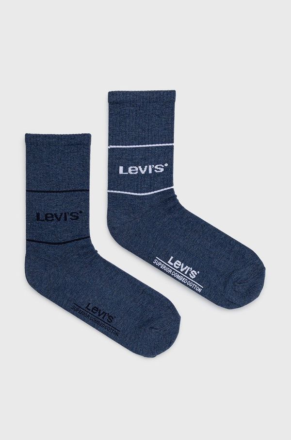 Levi's Nogavice Levi's moške, mornarsko modra barva