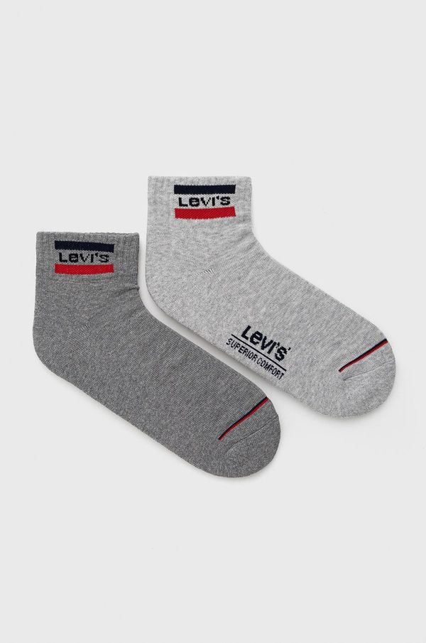 Levi's Nogavice Levi's moške, siva barva