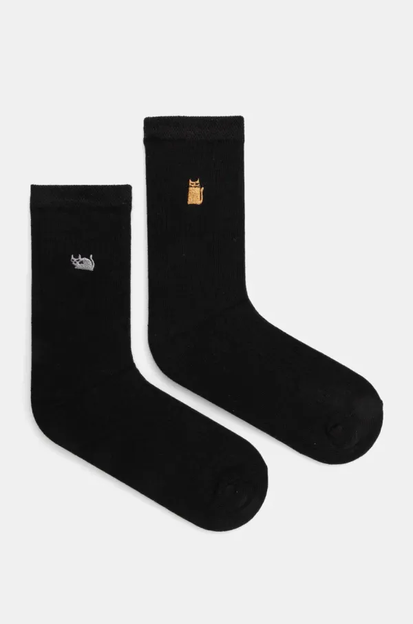 Medicine Nogavice Medicine 2-pack moški, črna barva