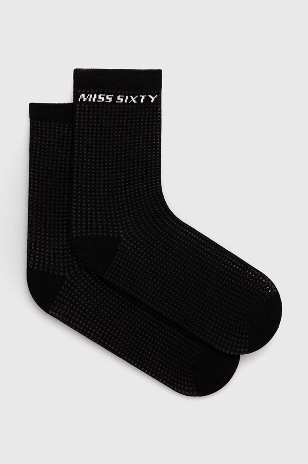 Miss Sixty Nogavice Miss Sixty OJ8560 SOCKS ženske, črna barva, 6L2OJ8560000