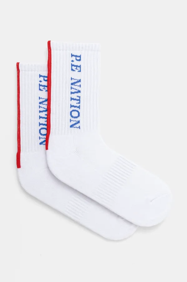 P.E Nation Nogavice P.E Nation Industry ženske, bela barva, 244A327