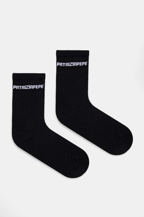 Patrizia Pepe Nogavice Patrizia Pepe ženske, črna barva, 8F0062 K062