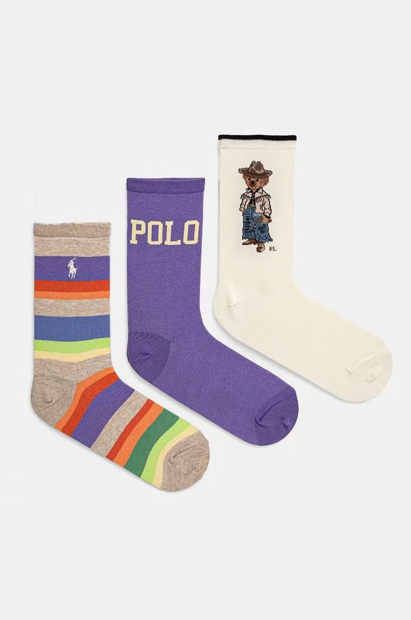 Polo Ralph Lauren Nogavice Polo Ralph Lauren 3-pack ženske, 455955248