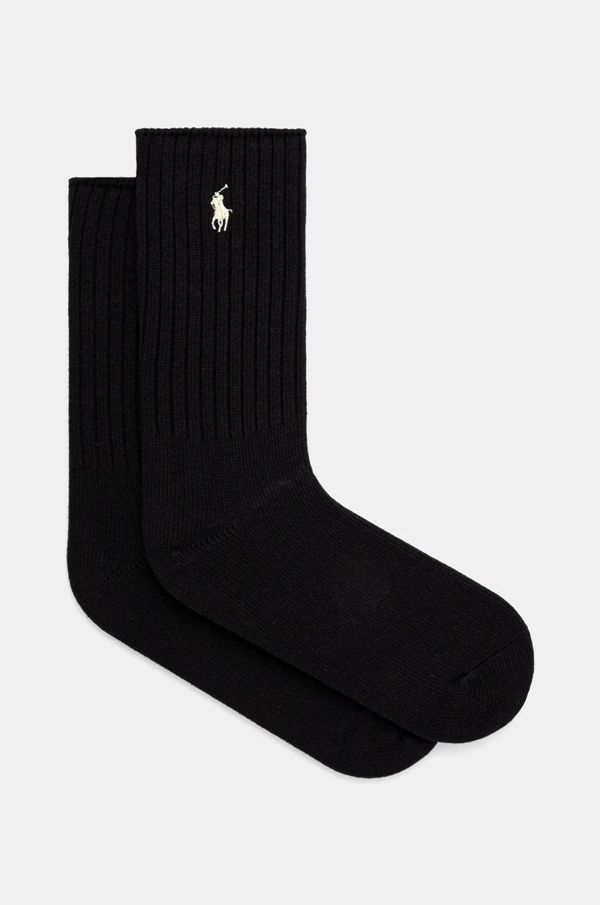 Polo Ralph Lauren Nogavice Polo Ralph Lauren ženske, črna barva, 455846847