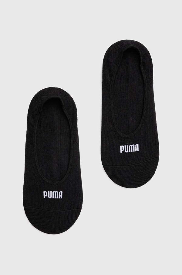 Puma Nogavice Puma 2-pack ženske, črna barva, 938383