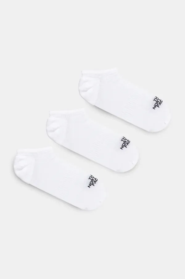 The North Face Nogavice The North Face 3-pack bela barva, NF0A8BRAFN41