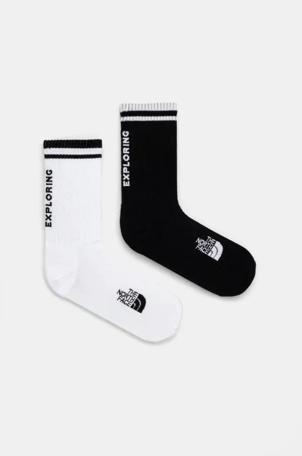 The North Face Nogavice The North Face Everyday Crew 2-pack črna barva, NF0A8CMPKY41