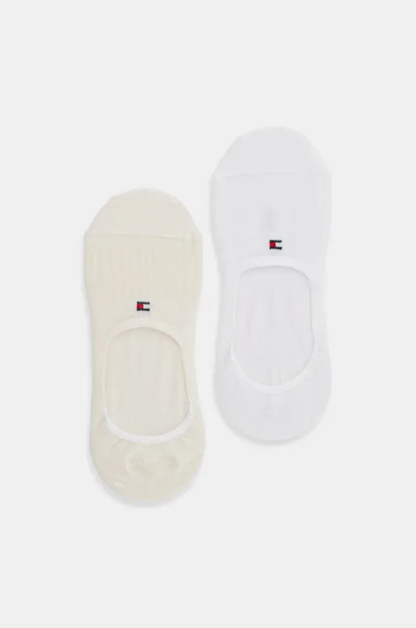 Tommy Hilfiger Nogavice Tommy Hilfiger 2-pack ženske, bež barva, 701232981