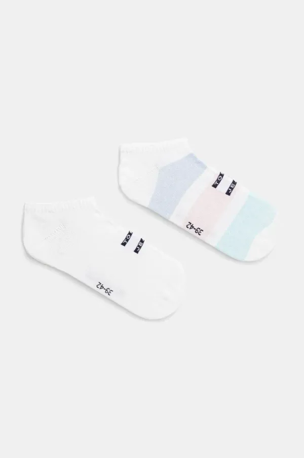 Tommy Jeans Nogavice Tommy Jeans 2-pack bela barva, 701232731