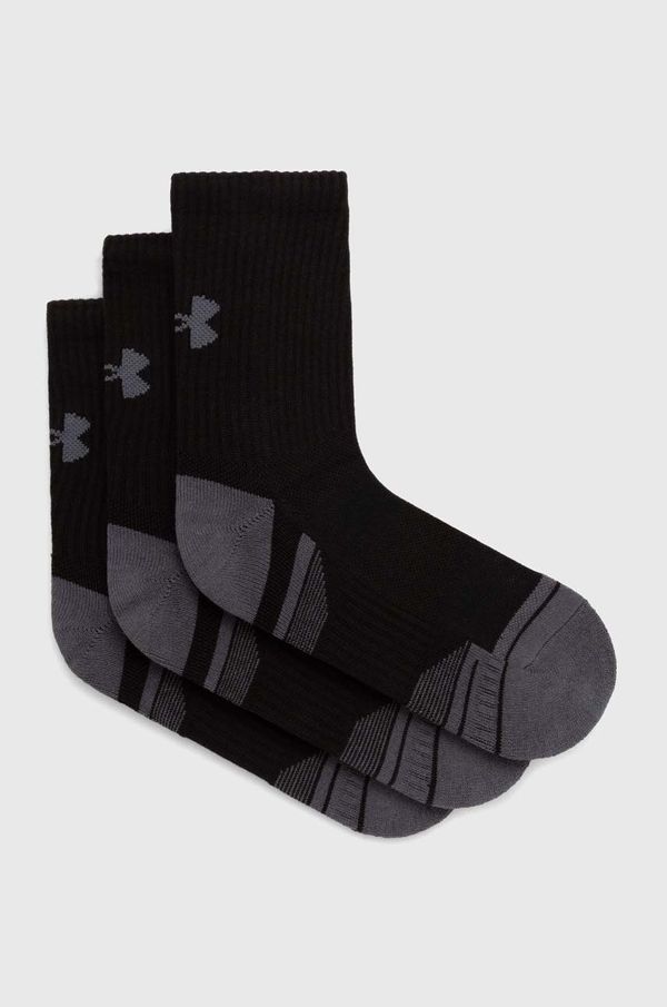 Under Armour Nogavice Under Armour 3-pack moški, črna barva