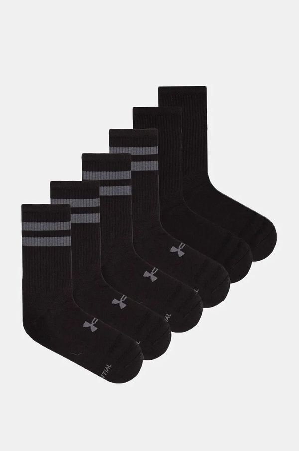 Under Armour Nogavice Under Armour 6-pack črna barva, 1387058