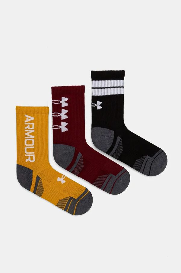 Under Armour Nogavice Under Armour Performance Tech 3-pack bordo barva, 1379515