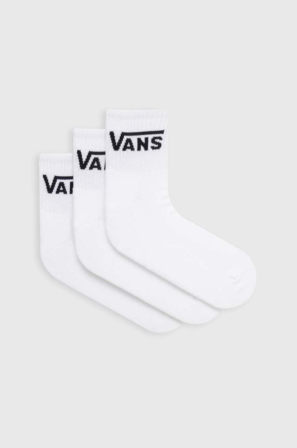 Vans Nogavice Vans 3-pack moški, bela barva