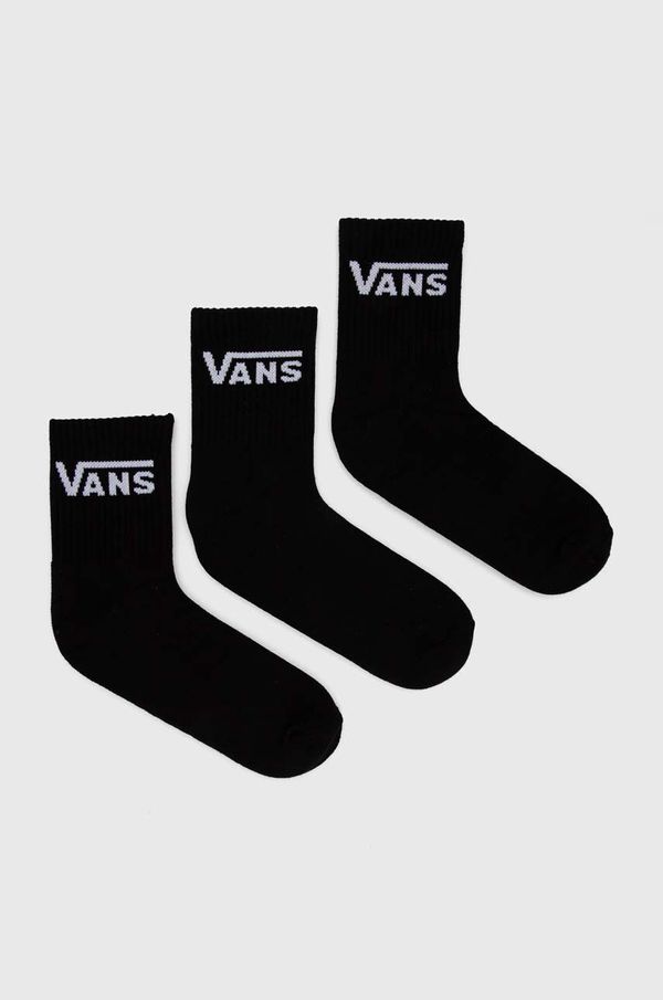 Vans Nogavice Vans 3-pack moški, črna barva