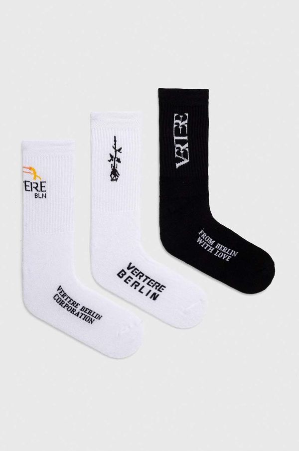 Vertere Berlin Nogavice Vertere Berlin 3-pack NIGHTTIME bela barva VER SOCKS