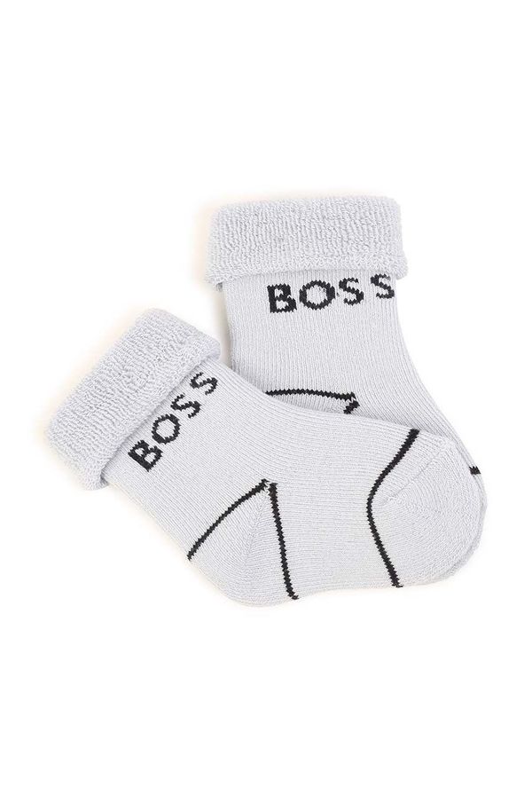 Boss Nogavice za dojenčka BOSS 2-pack mornarsko modra barva