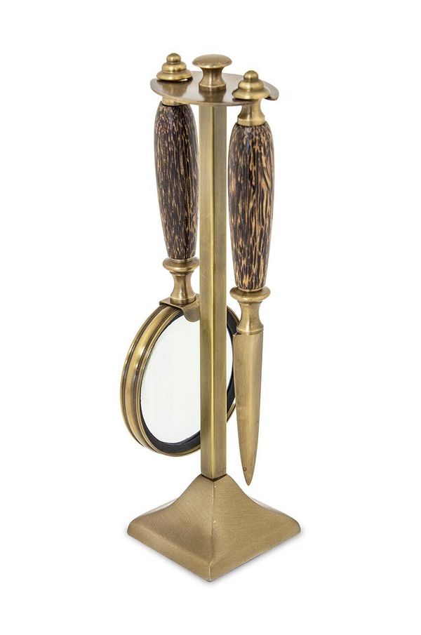 Inne Nož za pisma in povečevalno steklo na stojalu home & lifestyle