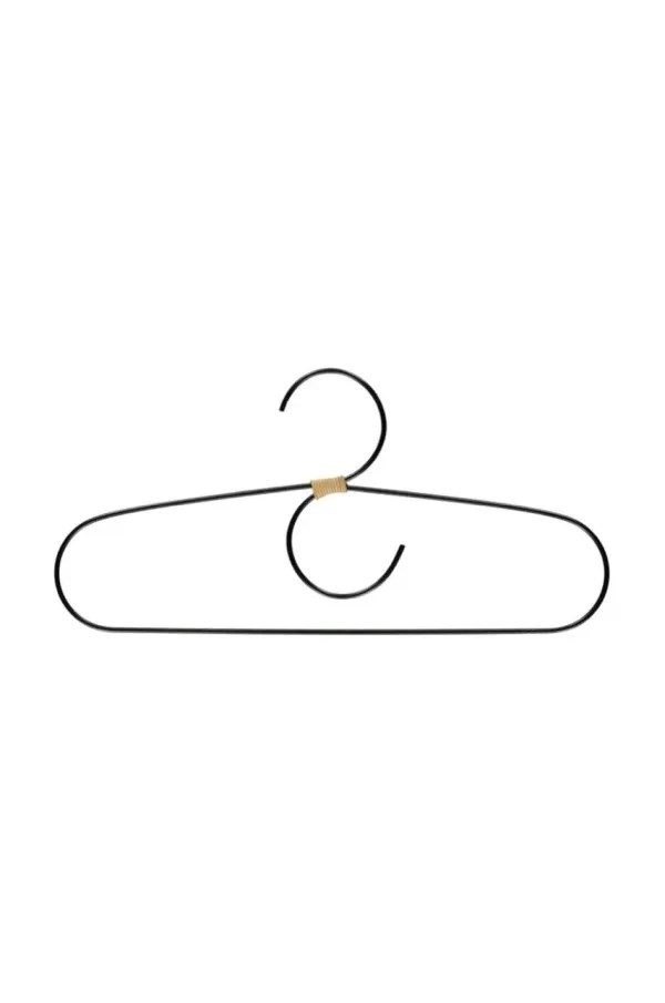 OYOY Obešalnik za oblačila OYOY Fuku 2-pack črna barva