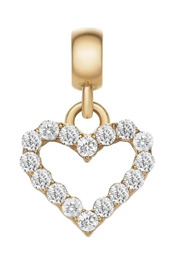 Daniel Wellington Obesek iz kristalčkov Daniel Wellington Charm Heart White Crystal