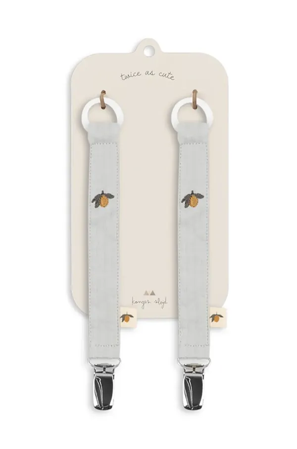 Konges Sløjd Obesek za dudo Konges Sløjd 2 PACK SEERSUCKER PACIFIER STRAP 2-pack KS102903