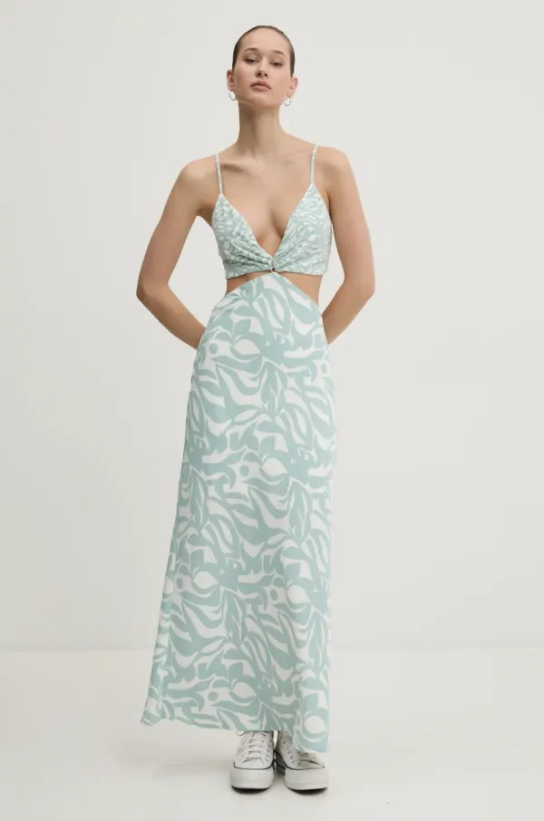 Abercrombie & Fitch Obleka Abercrombie & Fitch bela barva, KI159-5551