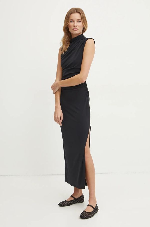 Abercrombie & Fitch Obleka Abercrombie & Fitch črna barva, KI159-5086