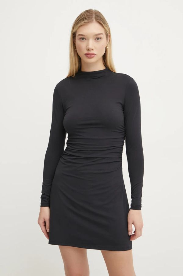 Abercrombie & Fitch Obleka Abercrombie & Fitch črna barva, KI159-5142