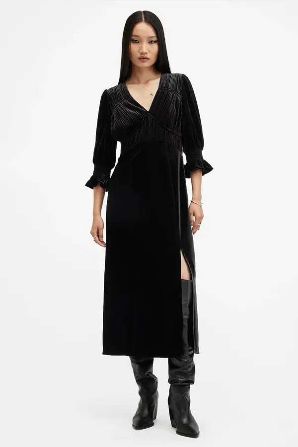 AllSaints Obleka AllSaints ANI VELVET