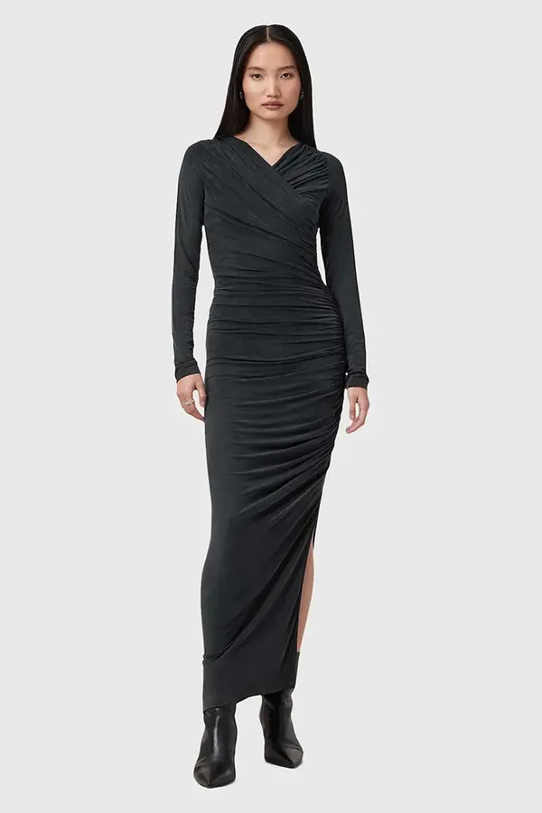 AllSaints Obleka AllSaints HANAKO CUPRO