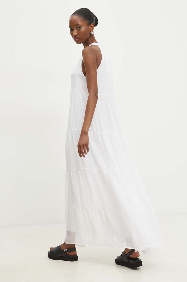 Answear Lab Obleka Answear Lab bela barva