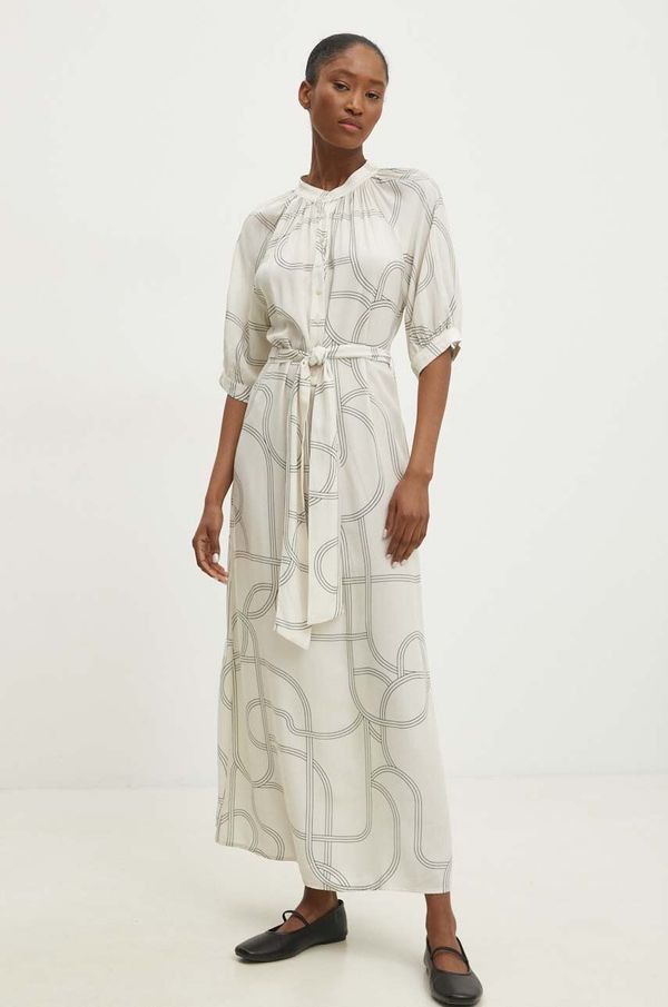 Answear Lab Obleka Answear Lab bež barva