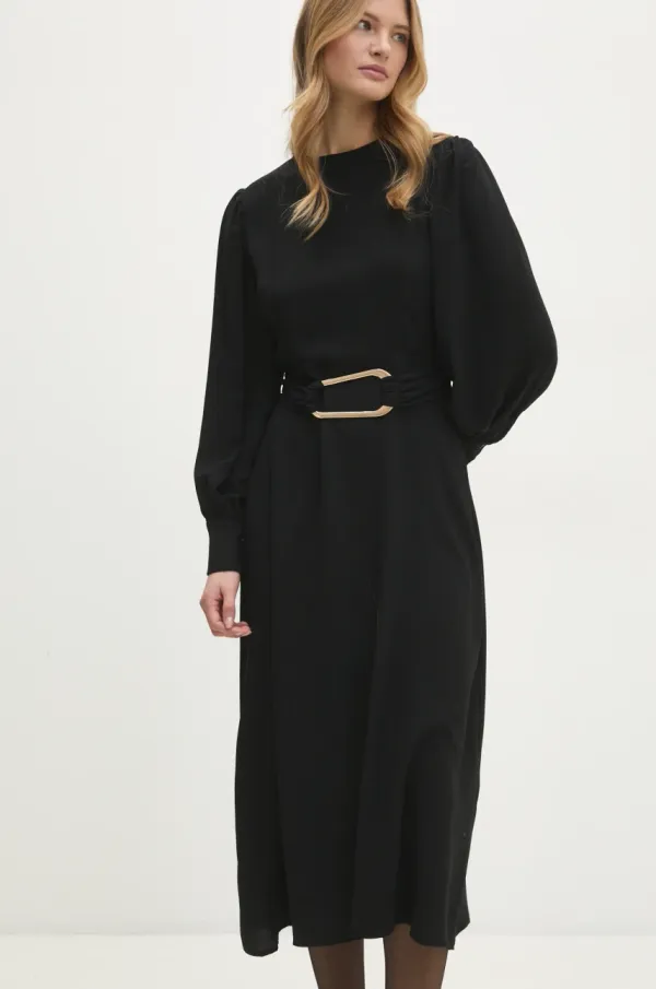 Answear Lab Obleka Answear Lab črna barva