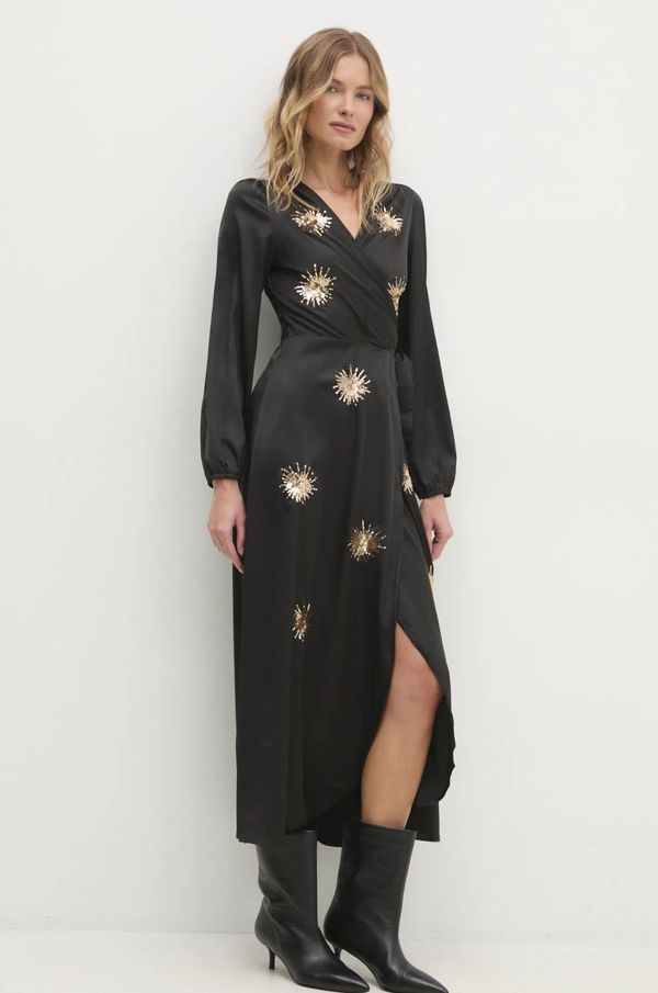 Answear Lab Obleka Answear Lab črna barva