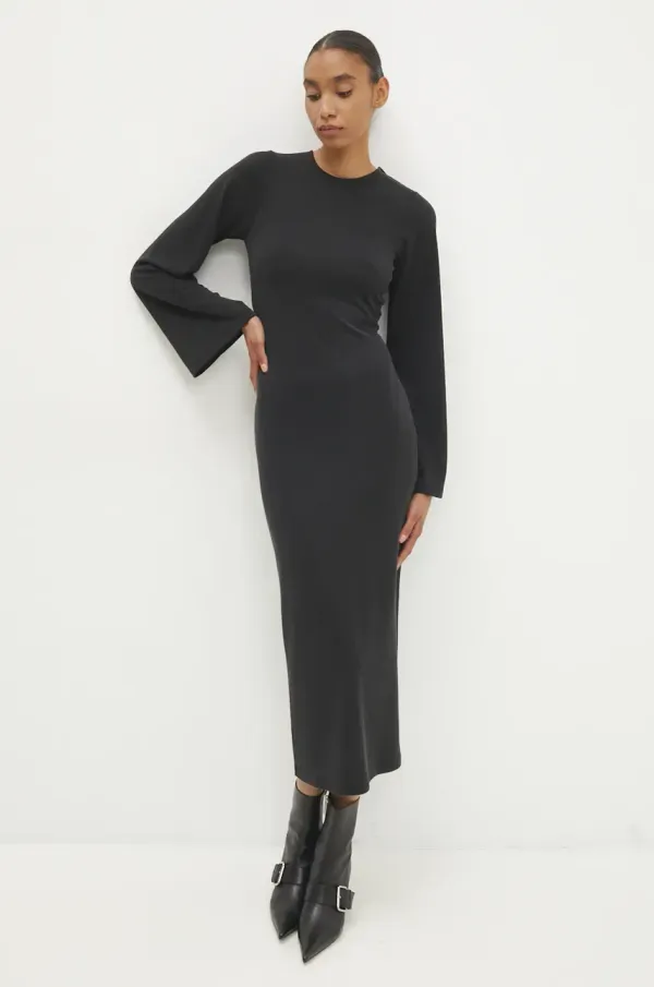 Answear Lab Obleka Answear Lab črna barva