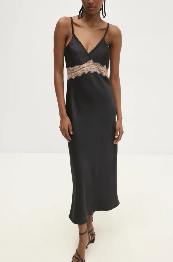 Answear Lab Obleka Answear Lab črna barva