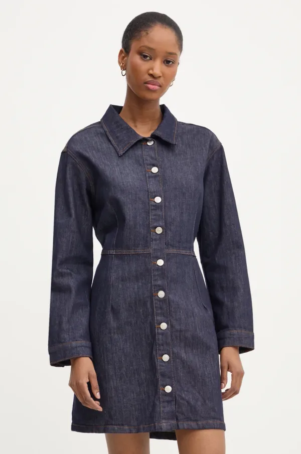 Answear Lab Obleka Answear Lab mornarsko modra barva