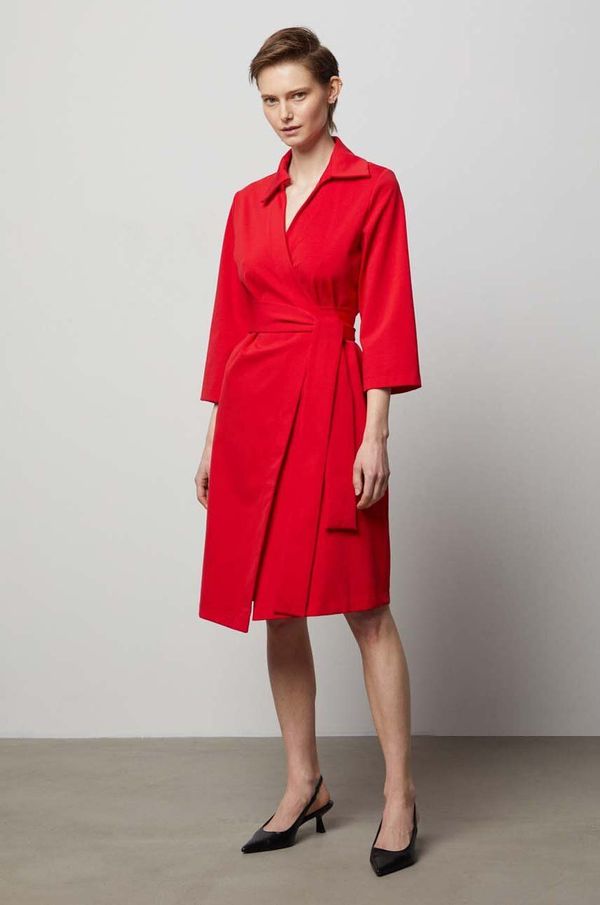 Answear Lab Obleka Answear Lab rdeča barva