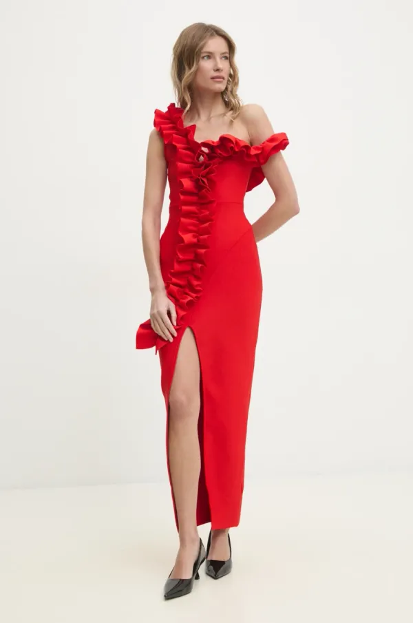 Answear Lab Obleka Answear Lab rdeča barva