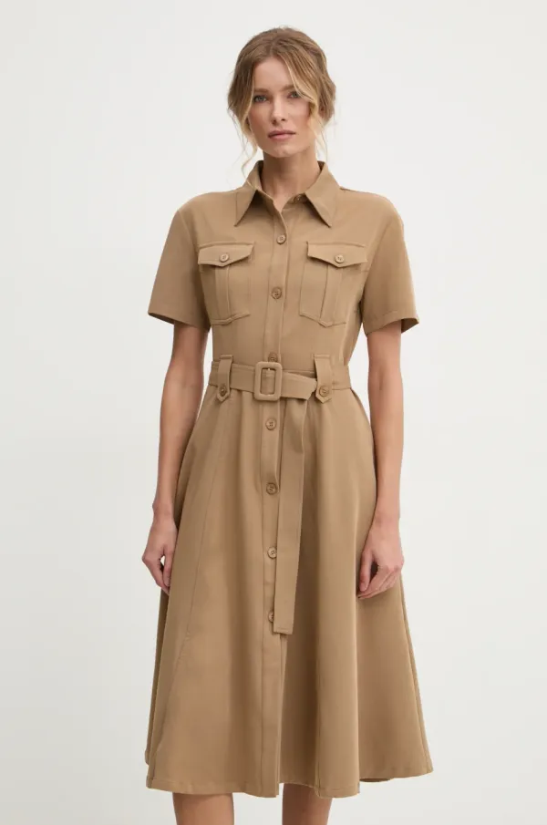 Answear Lab Obleka Answear Lab rjava barva