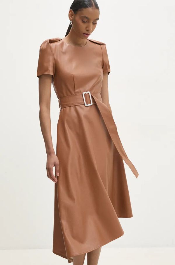 Answear Lab Obleka Answear Lab rjava barva