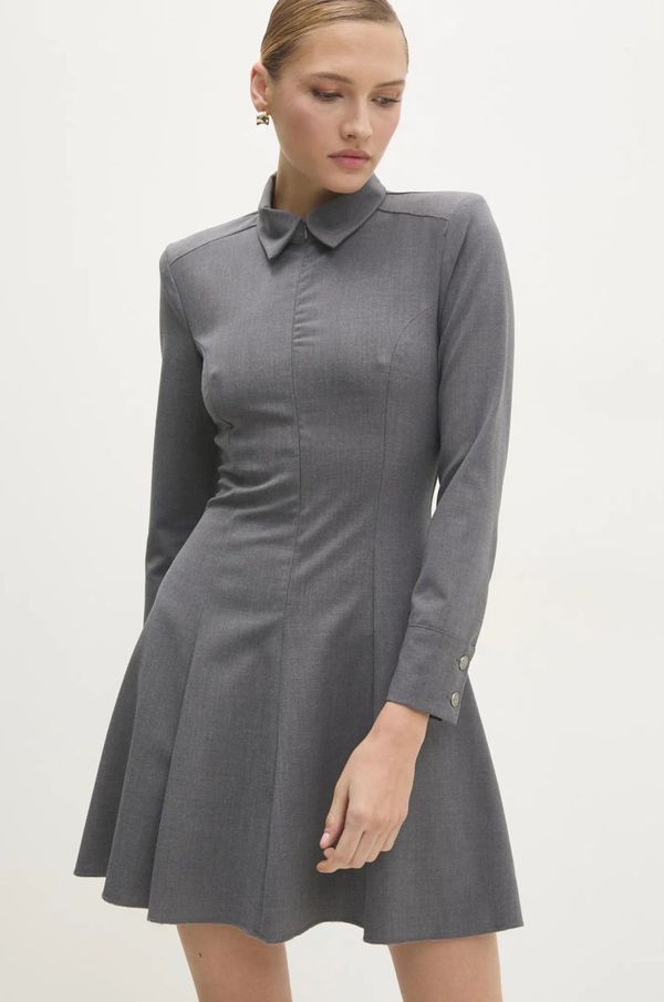 Answear Lab Obleka Answear Lab siva barva