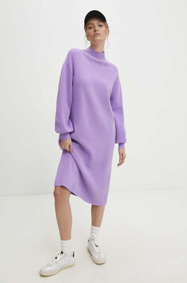 Answear Lab Obleka Answear Lab vijolična barva
